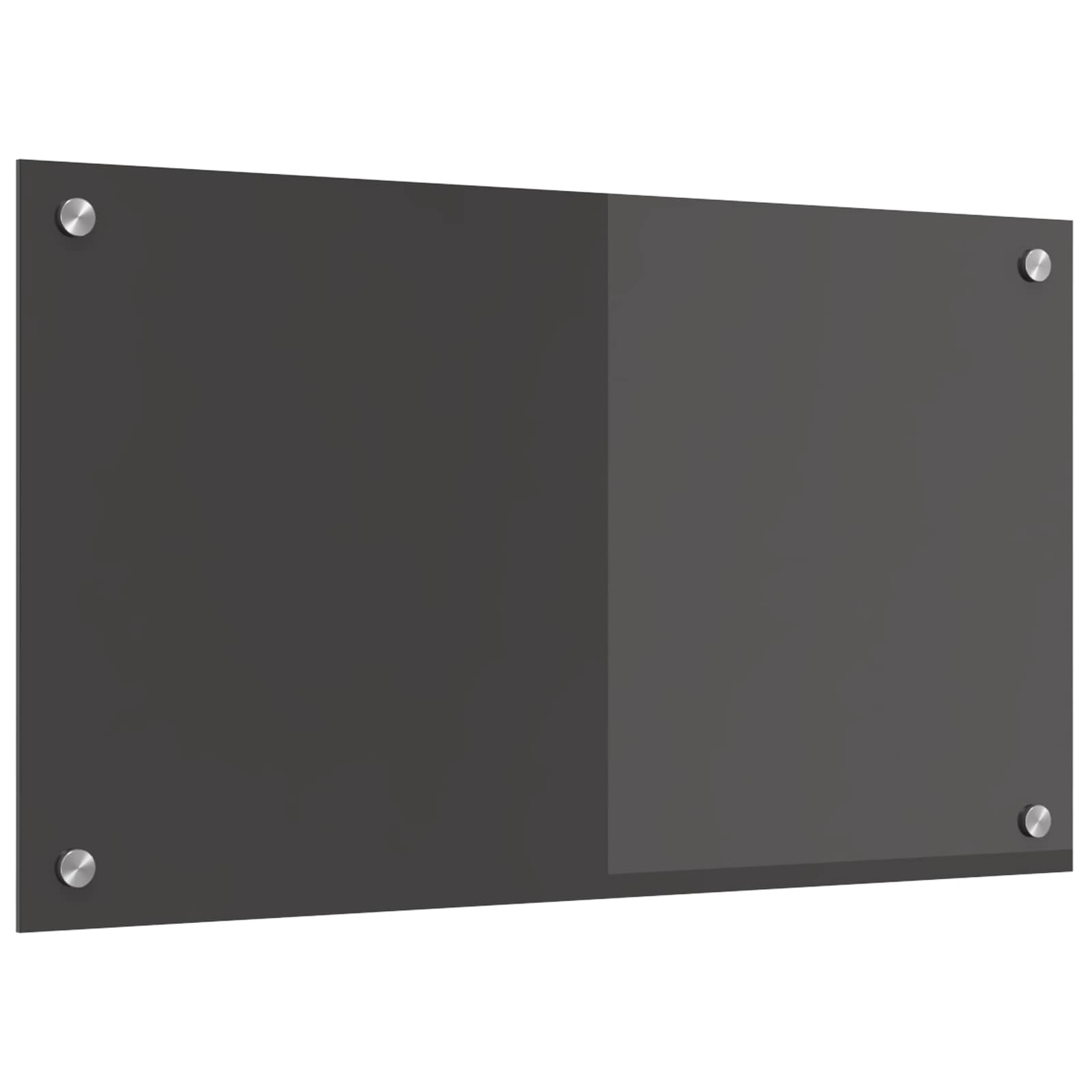 vidaXL Panel kuchenny Ciemnoszary 70 x 40 cm szkło hartowane