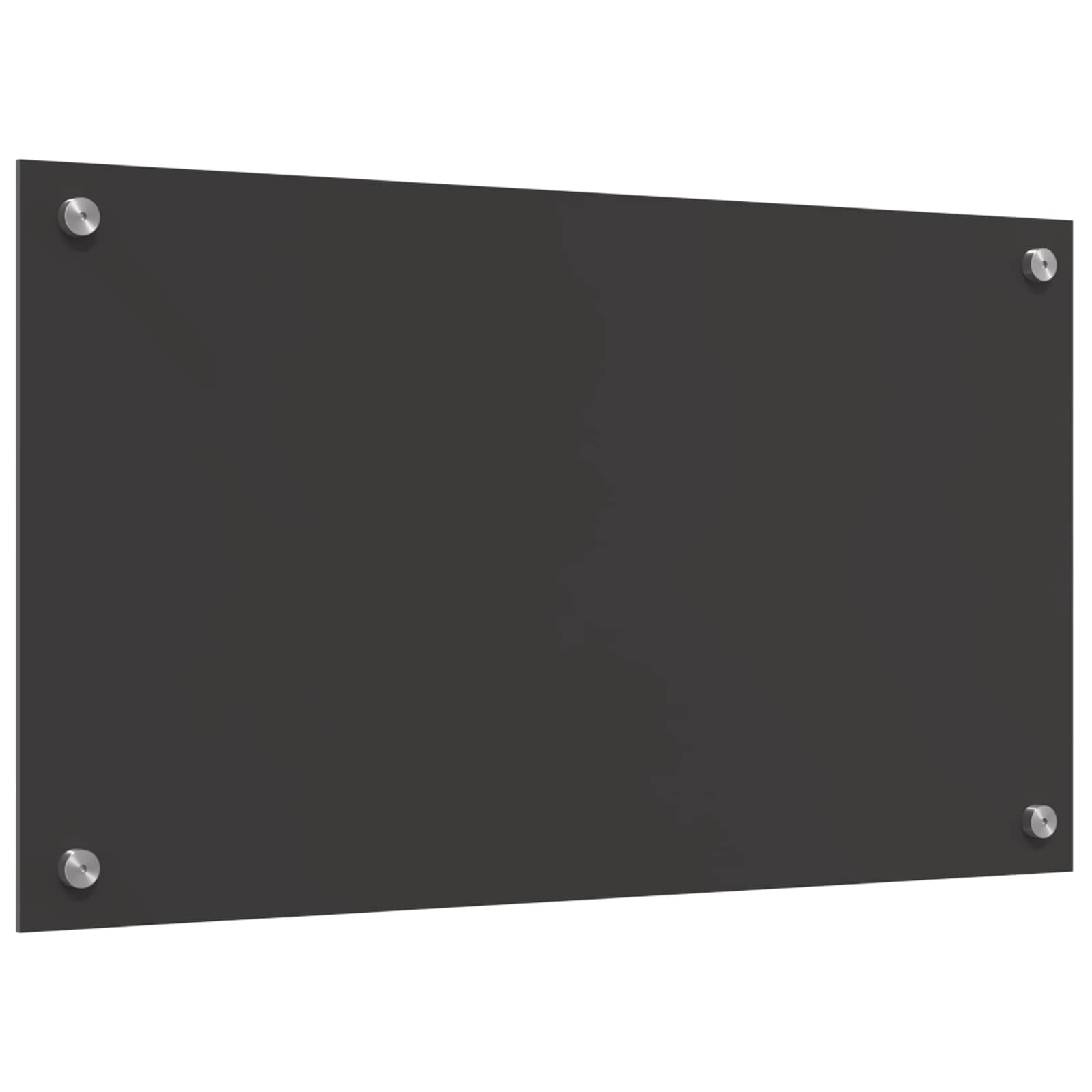 vidaXL Panel kuchenny Ciemnoszary 70 x 40 cm szkło hartowane