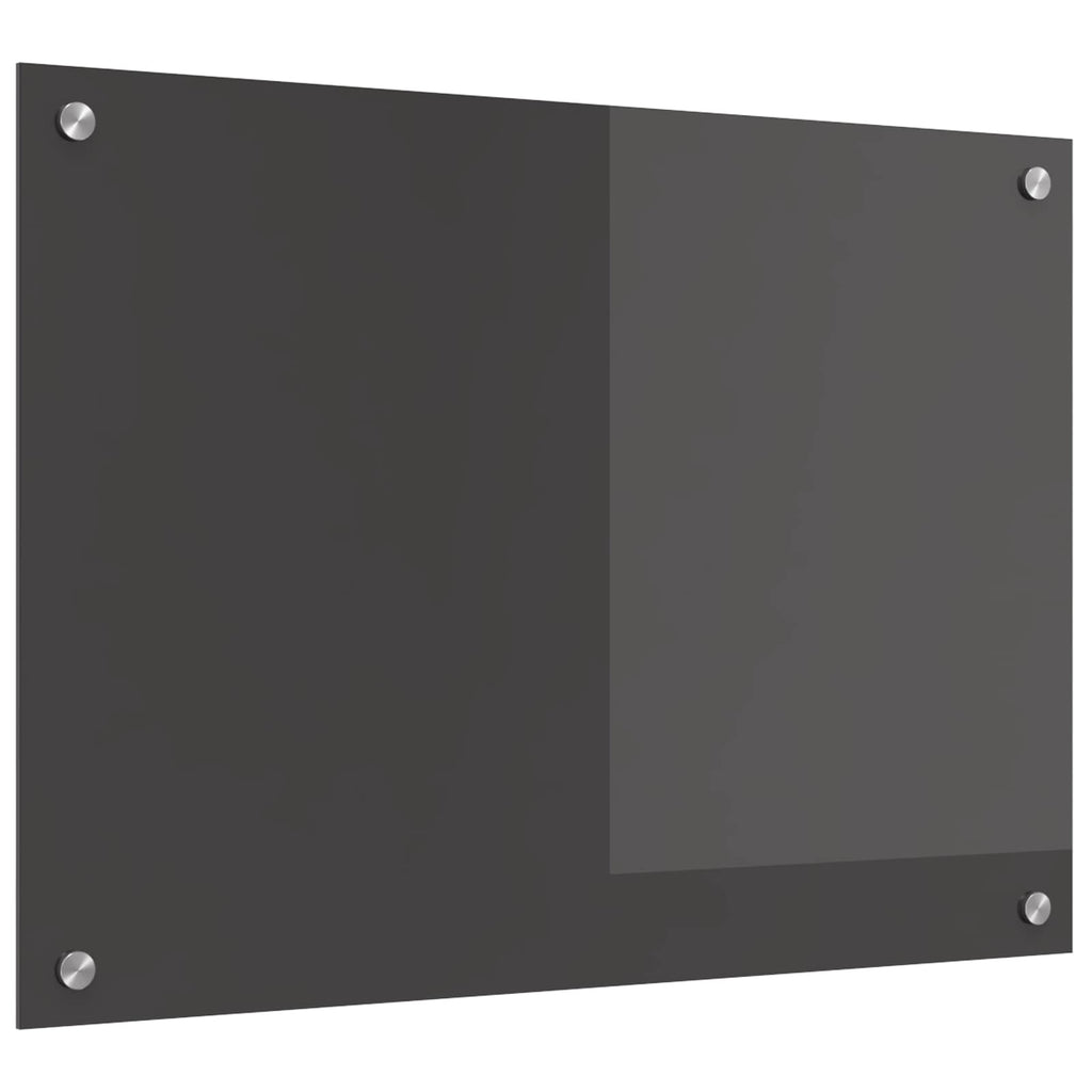 vidaXL Panel kuchenny Ciemnoszary 70 x 50 cm szkło hartowane