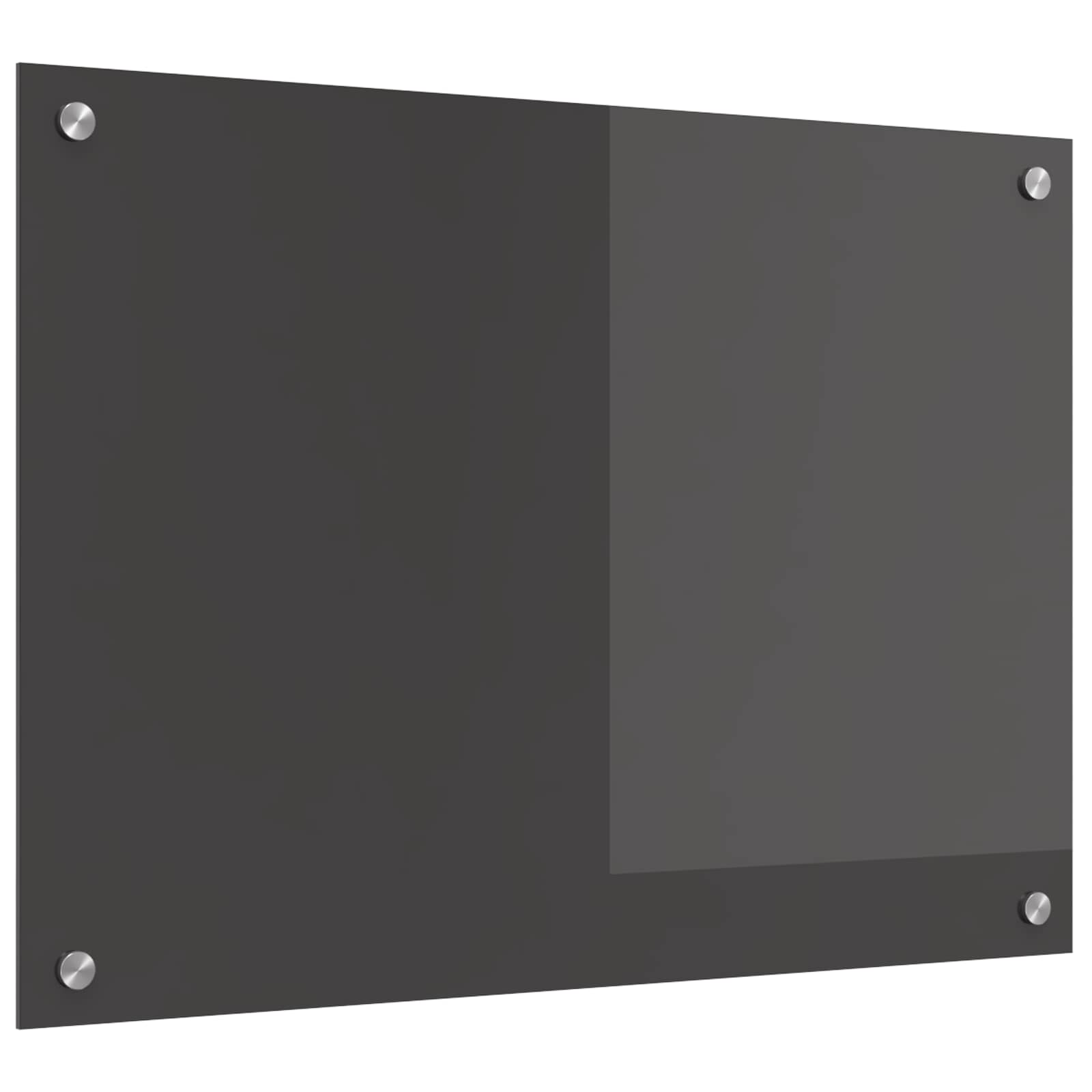 vidaXL Panel kuchenny Ciemnoszary 70 x 50 cm szkło hartowane