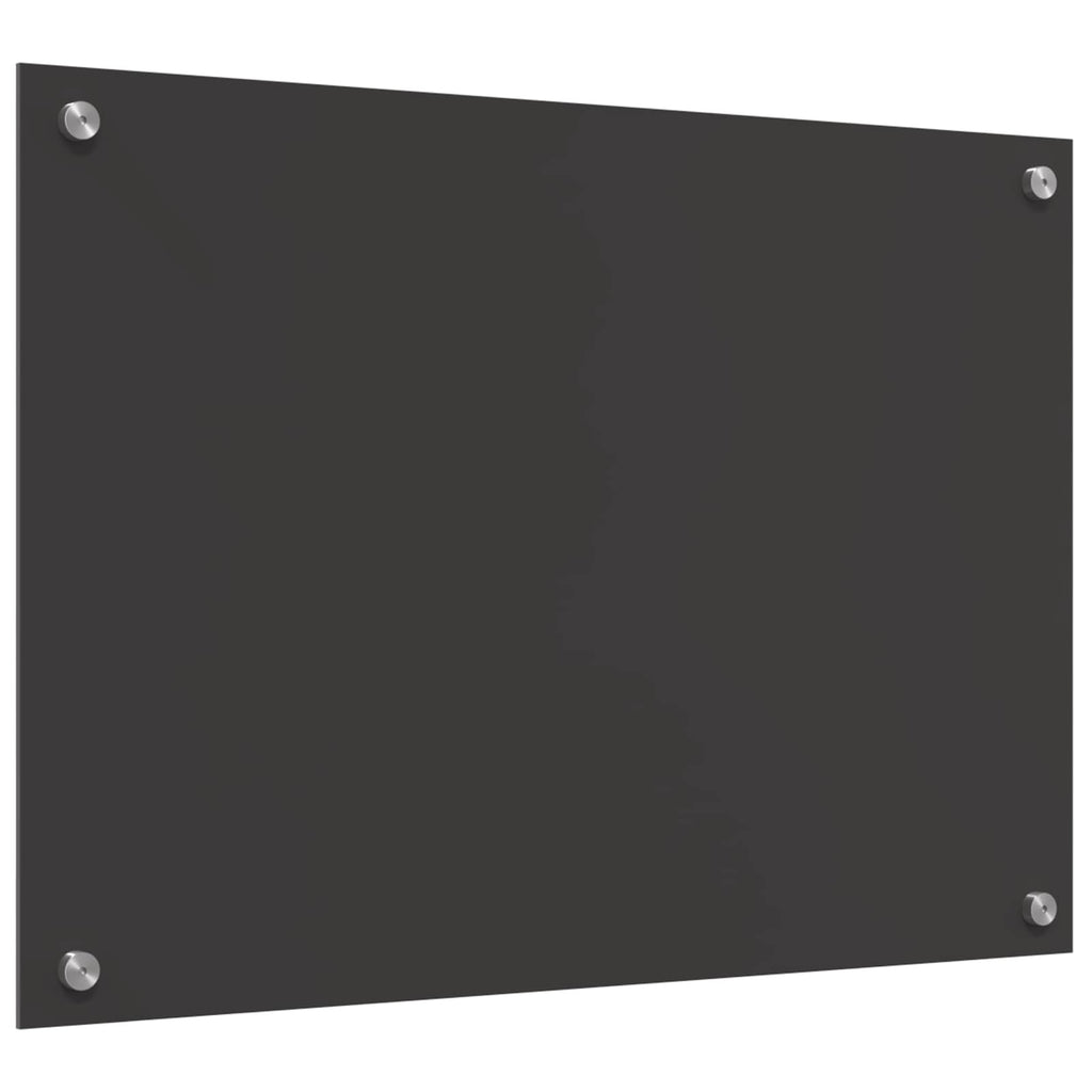 vidaXL Panel kuchenny Ciemnoszary 70 x 50 cm szkło hartowane
