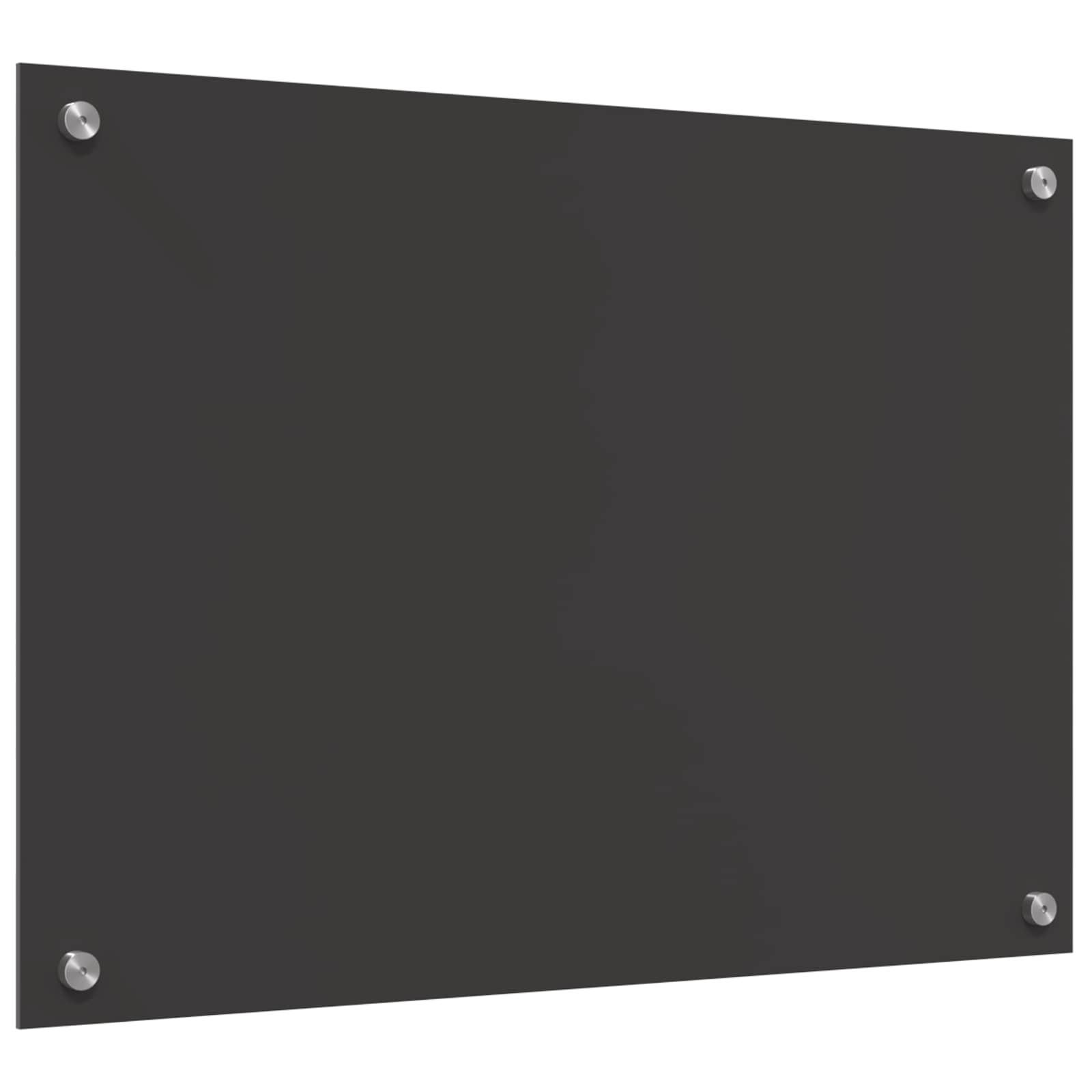 vidaXL Panel kuchenny Ciemnoszary 70 x 50 cm szkło hartowane