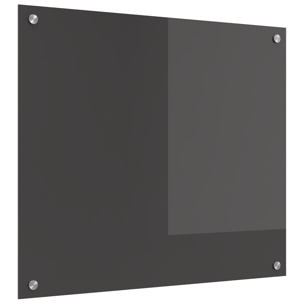 vidaXL Panel kuchenny Ciemnoszary 70 x 60 cm szkło hartowane