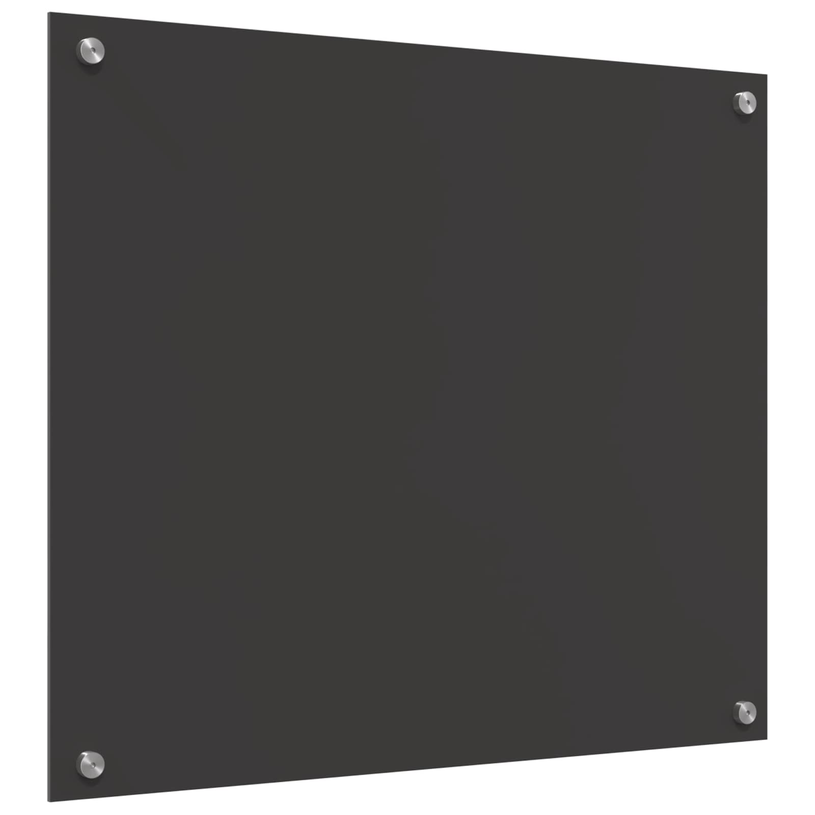 vidaXL Panel kuchenny Ciemnoszary 70 x 60 cm szkło hartowane