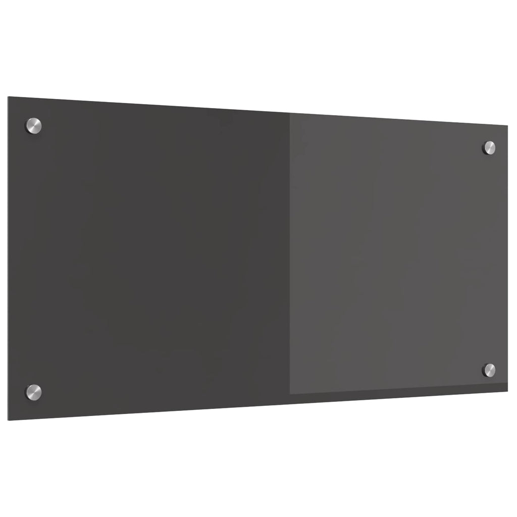 vidaXL Panel kuchenny Ciemnoszary 80 x 40 cm szkło hartowane