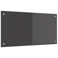 vidaXL Panel kuchenny Ciemnoszary 80 x 40 cm szkło hartowane