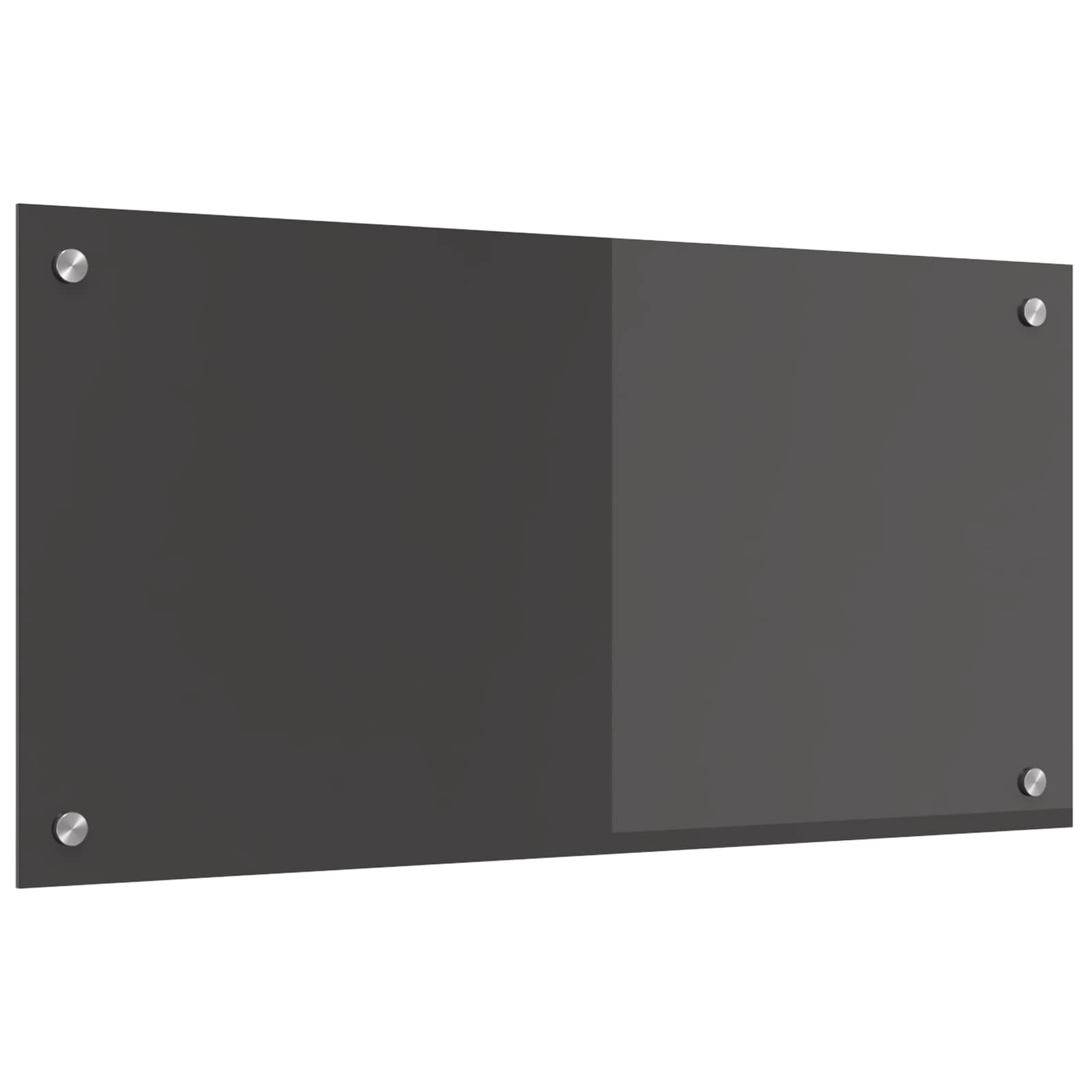vidaXL Panel kuchenny Ciemnoszary 80 x 40 cm szkło hartowane