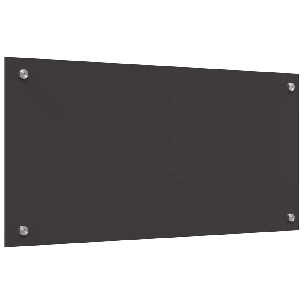 vidaXL Panel kuchenny Ciemnoszary 80 x 40 cm szkło hartowane