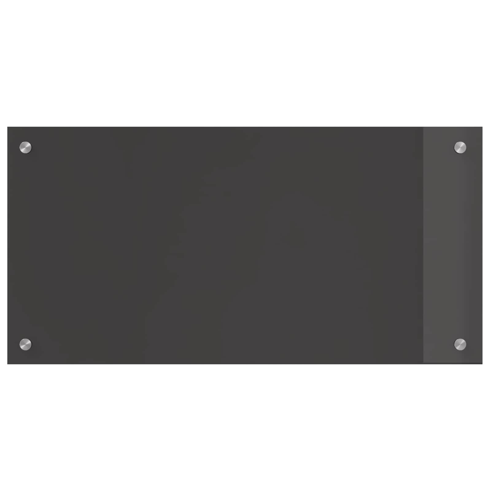 vidaXL Panel kuchenny Ciemnoszary 80 x 40 cm szkło hartowane