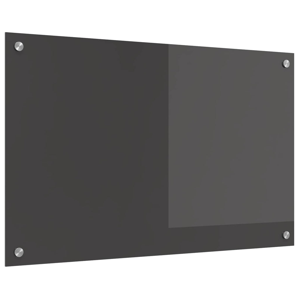 vidaXL Panel kuchenny Ciemnoszary 80 x 50 cm szkło hartowane