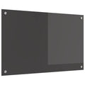 vidaXL Panel kuchenny Ciemnoszary 80 x 50 cm szkło hartowane