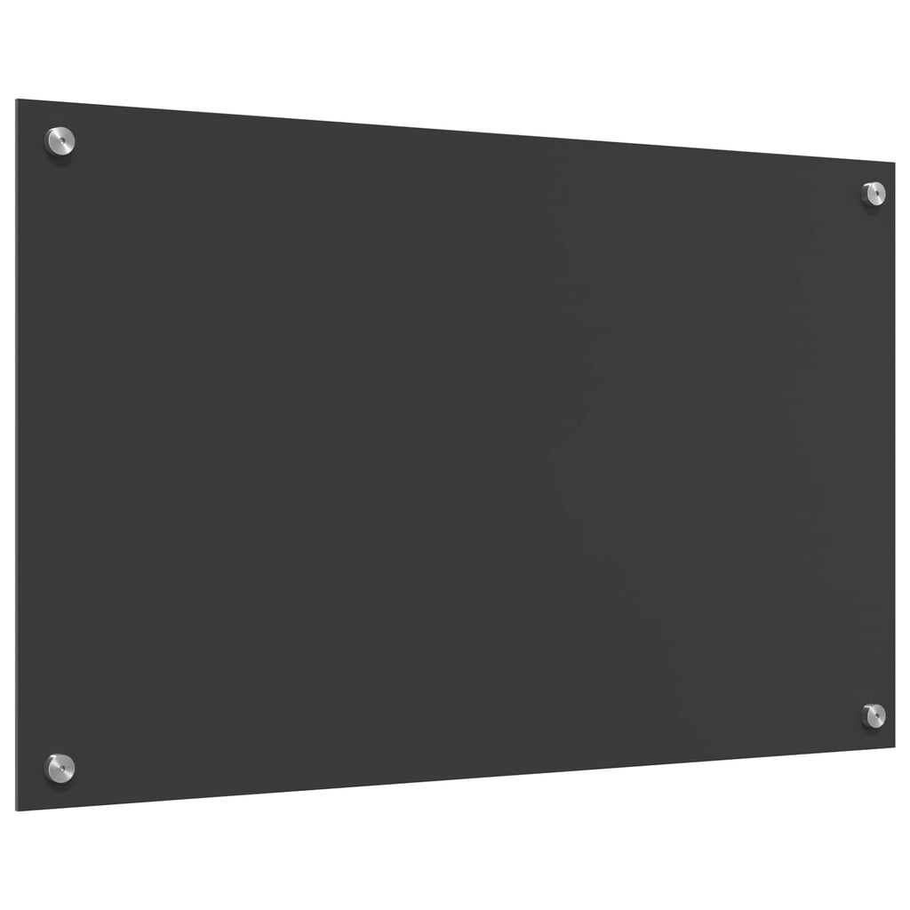 vidaXL Panel kuchenny Ciemnoszary 80 x 50 cm szkło hartowane