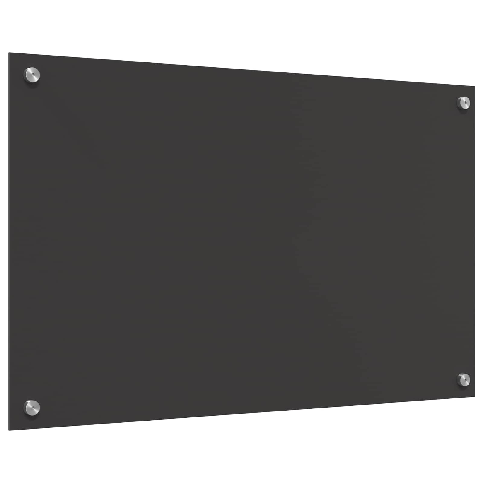 vidaXL Panel kuchenny Ciemnoszary 80 x 50 cm szkło hartowane
