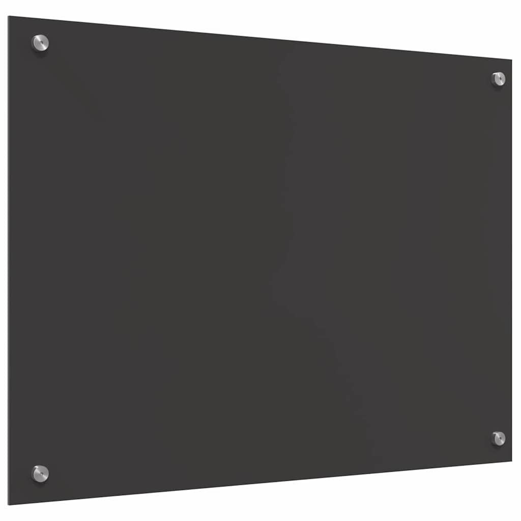 vidaXL Panel kuchenny Ciemnoszary 80 x 60 cm szkło hartowane