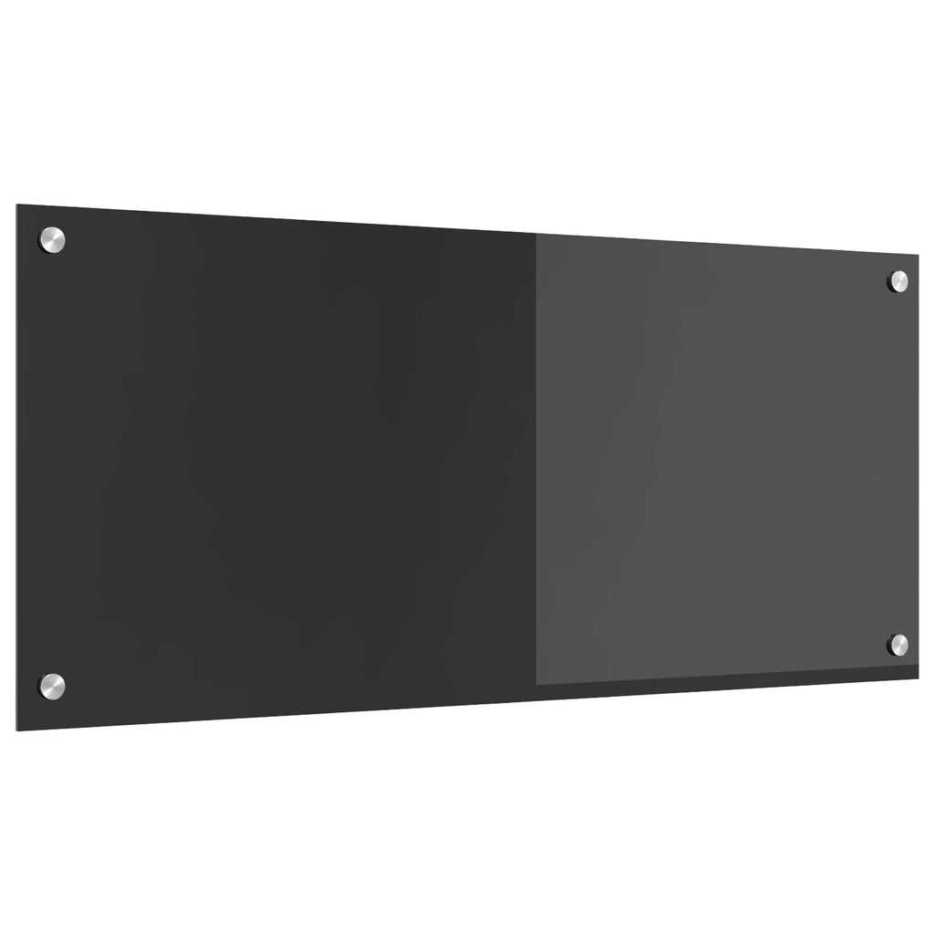 vidaXL Panel kuchenny Ciemnoszary 90 x 40 cm szkło hartowane