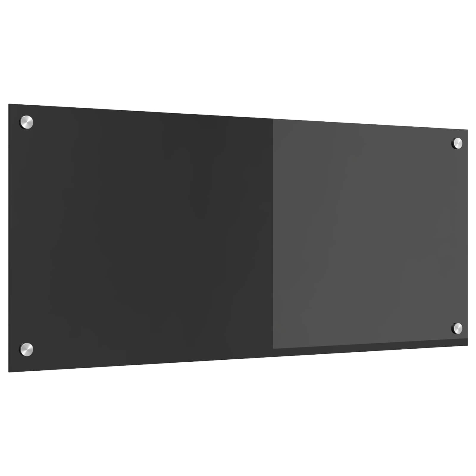 vidaXL Panel kuchenny Ciemnoszary 90 x 40 cm szkło hartowane