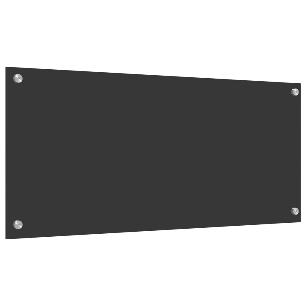 vidaXL Panel kuchenny Ciemnoszary 90 x 40 cm szkło hartowane