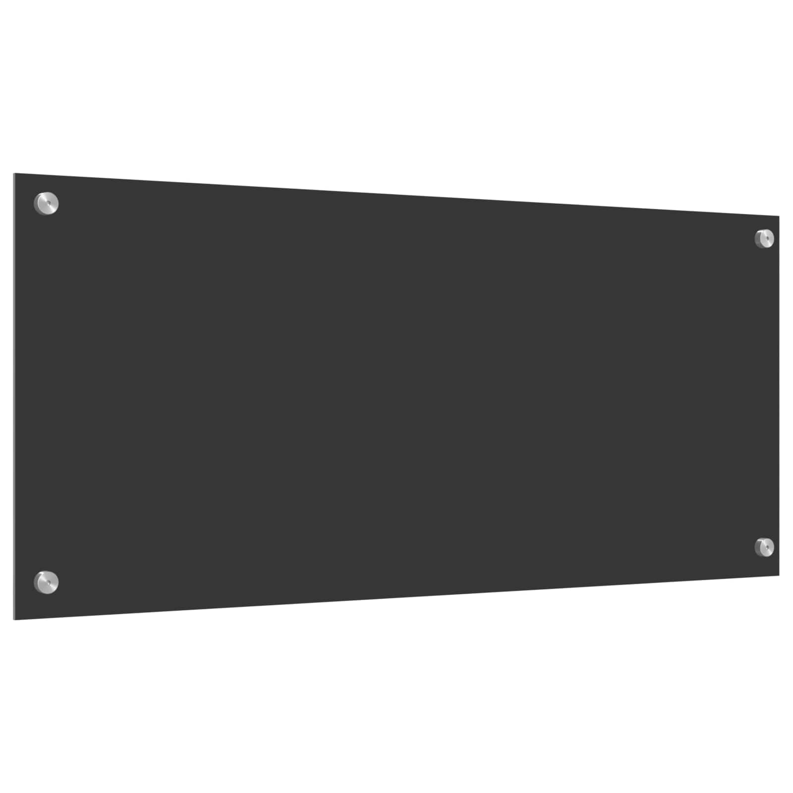 vidaXL Panel kuchenny Ciemnoszary 90 x 40 cm szkło hartowane