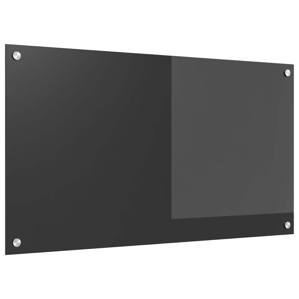 vidaXL Panel kuchenny Ciemnoszary 90 x 50 cm szkło hartowane