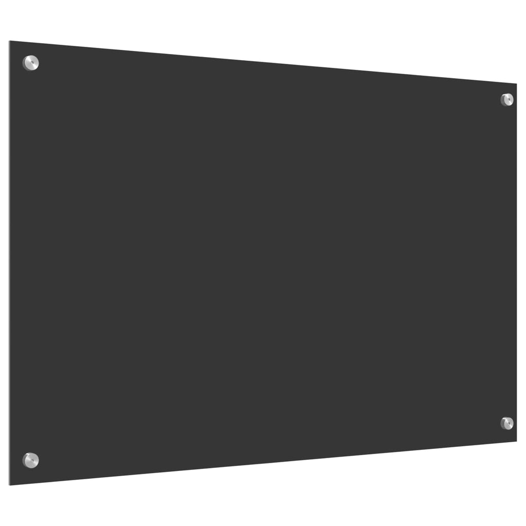 vidaXL Panel kuchenny Ciemnoszary 90 x 60 cm szkło hartowane