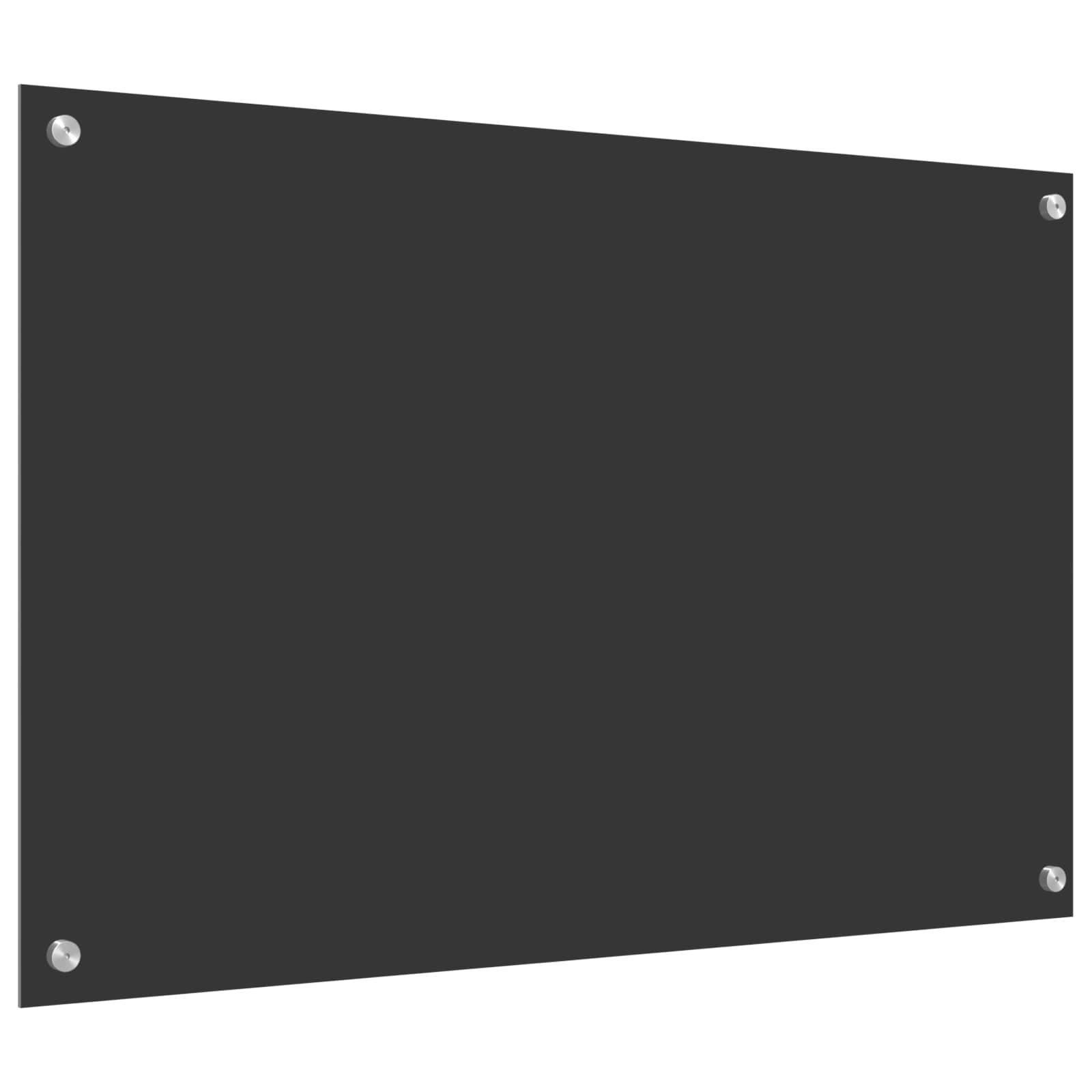 vidaXL Panel kuchenny Ciemnoszary 90 x 60 cm szkło hartowane
