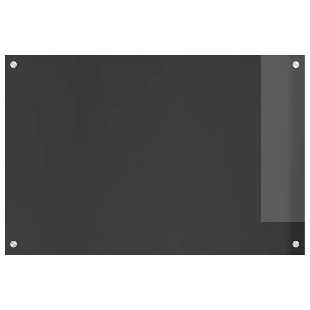vidaXL Panel kuchenny Ciemnoszary 90 x 60 cm szkło hartowane