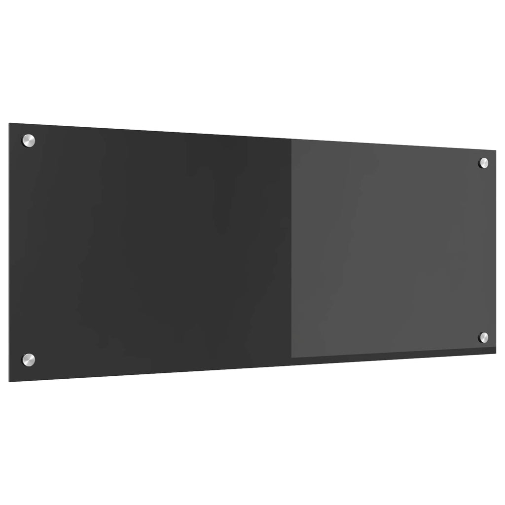 vidaXL Panel kuchenny Ciemnoszary 100 x 40 cm szkło hartowane