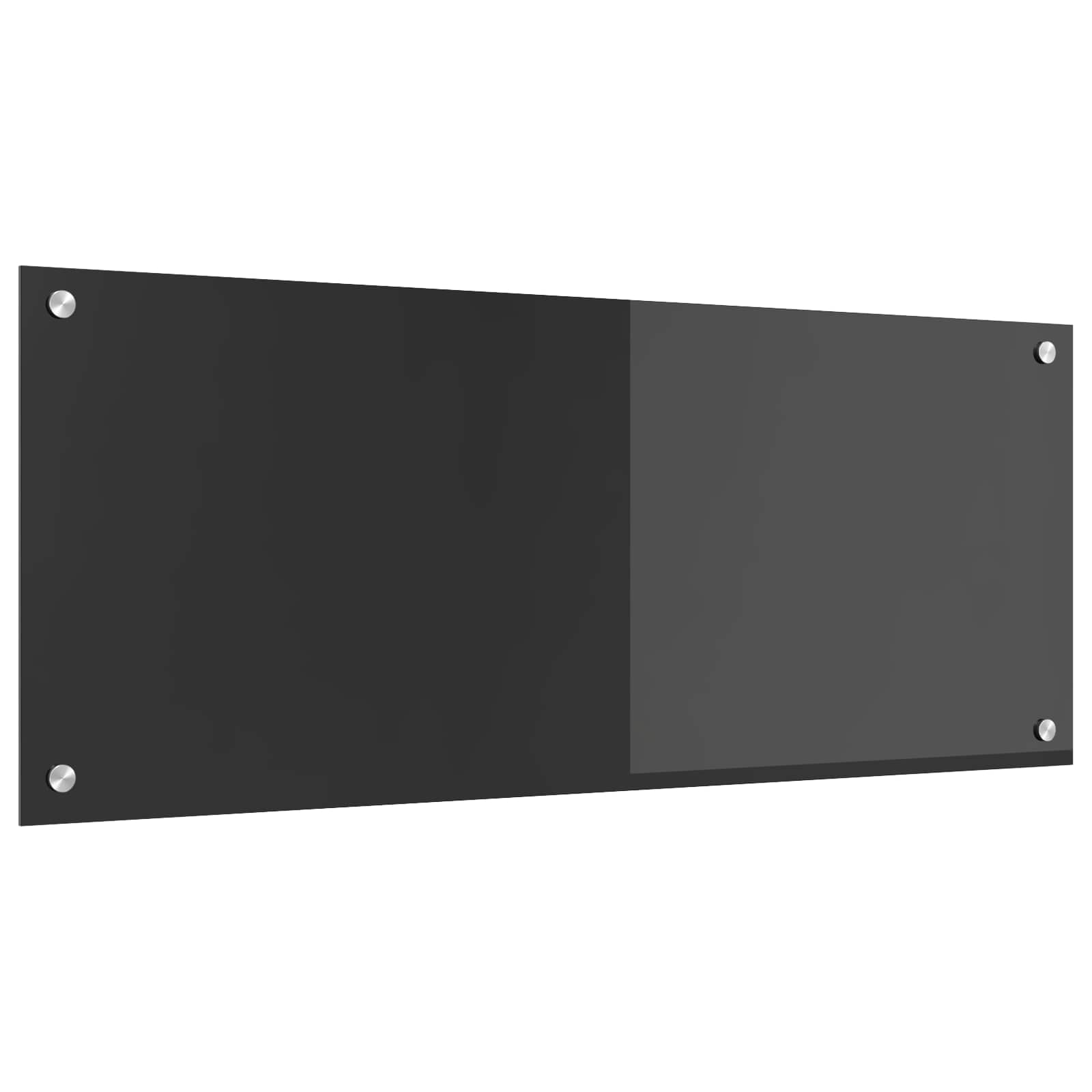 vidaXL Panel kuchenny Ciemnoszary 100 x 40 cm szkło hartowane