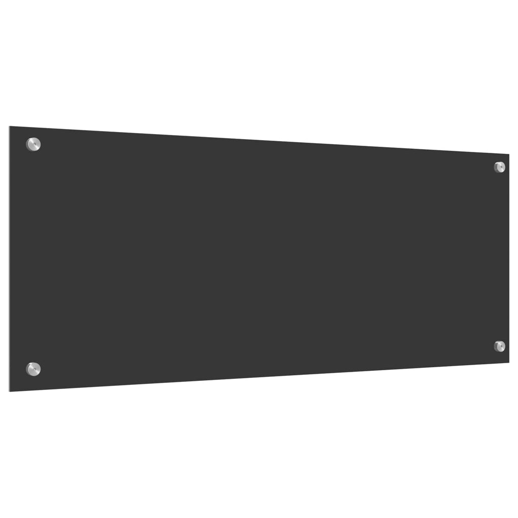 vidaXL Panel kuchenny Ciemnoszary 100 x 40 cm szkło hartowane