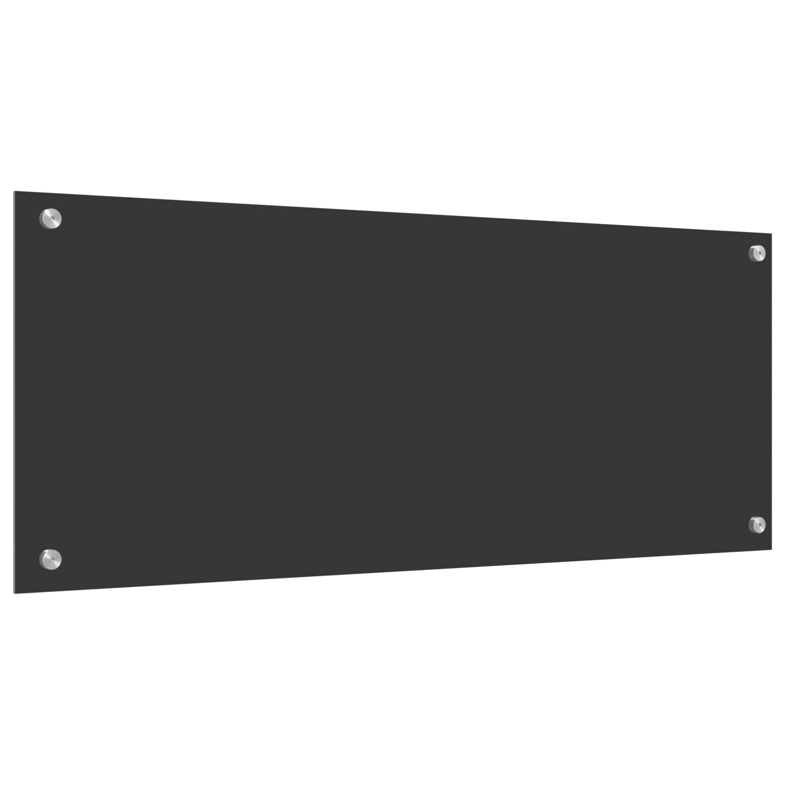 vidaXL Panel kuchenny Ciemnoszary 100 x 40 cm szkło hartowane