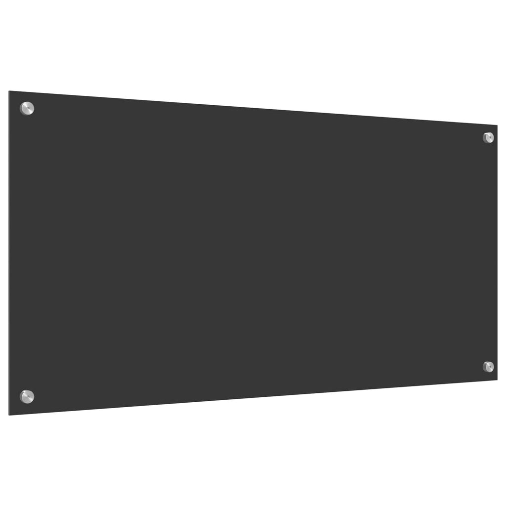 vidaXL Panel kuchenny Ciemnoszary 100 x 50 cm szkło hartowane