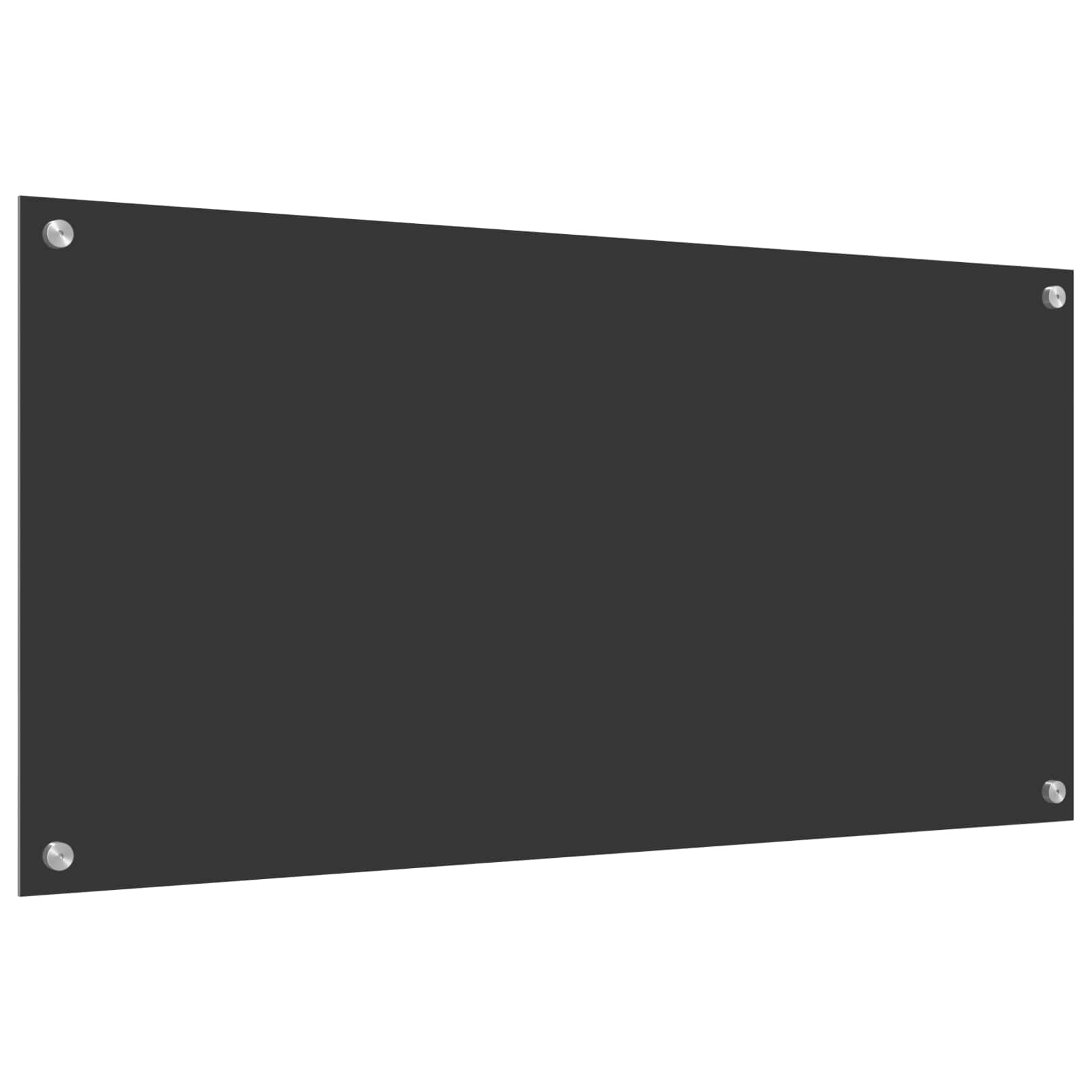 vidaXL Panel kuchenny Ciemnoszary 100 x 50 cm szkło hartowane