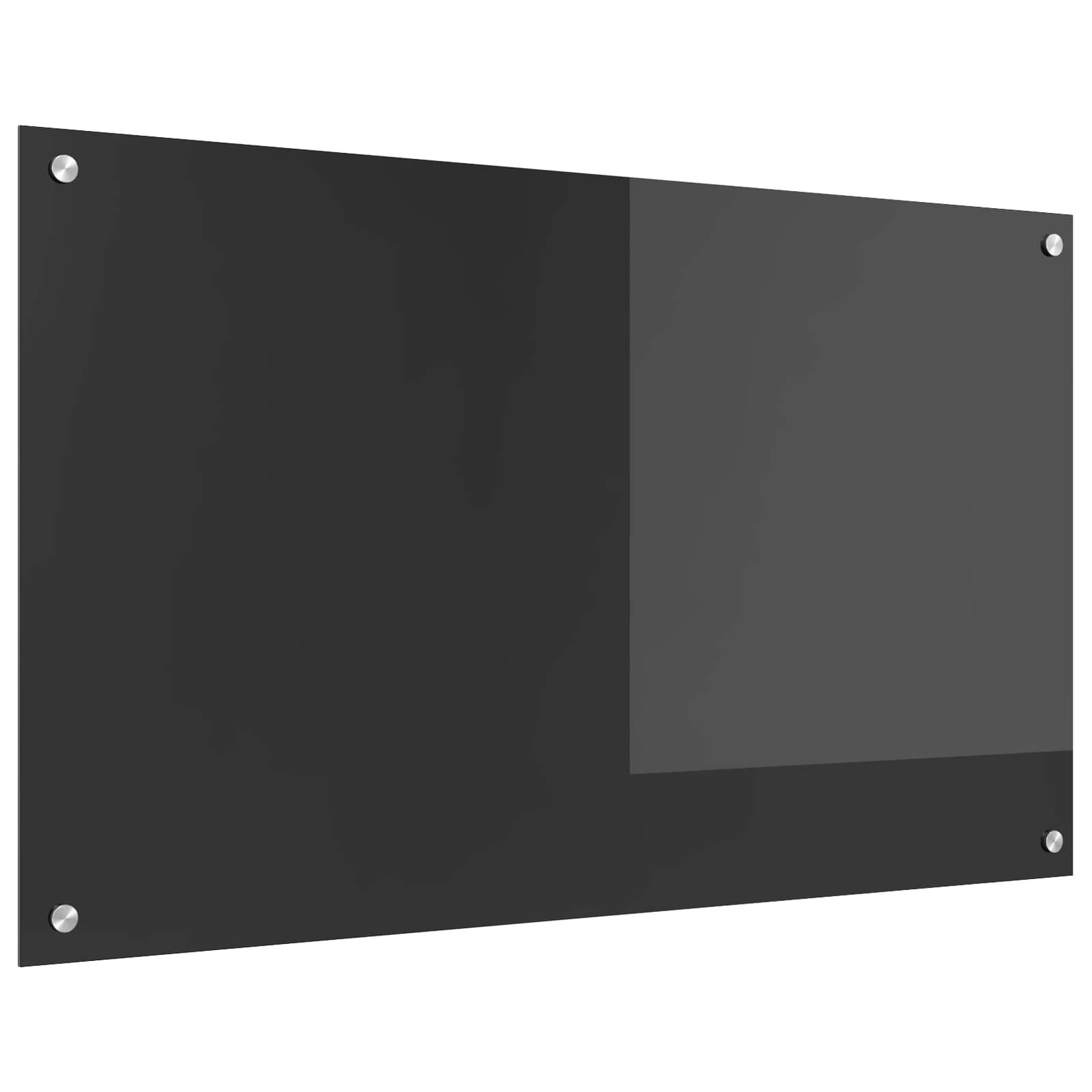vidaXL Panel kuchenny Ciemnoszary 100 x 60 cm szkło hartowane
