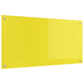 vidaXL Panel kuchenny Żółty 100 x 50 cm szkło hartowane