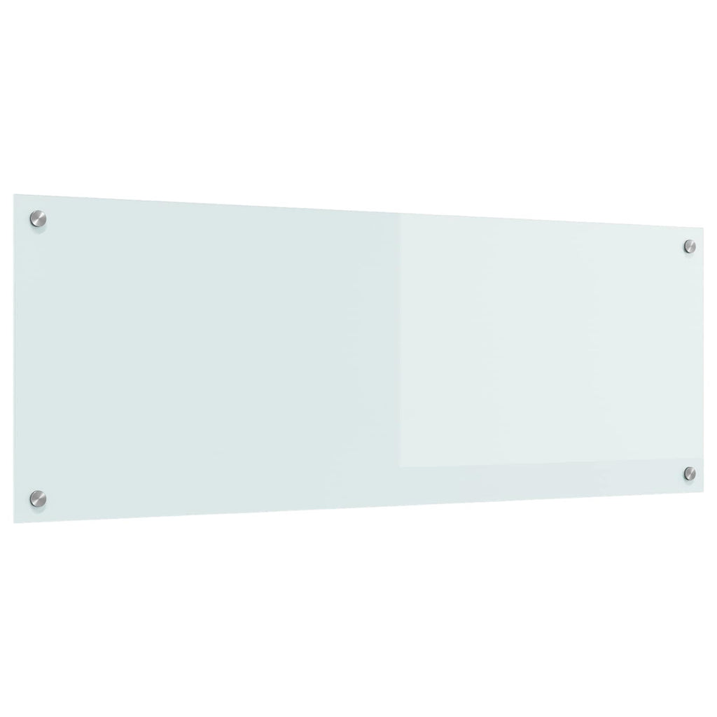 vidaXL Panel kuchenny Biały 110 x 40 cm szkło hartowane