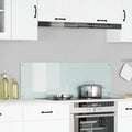 vidaXL Panel kuchenny Biały 120 x 40 cm szkło hartowane