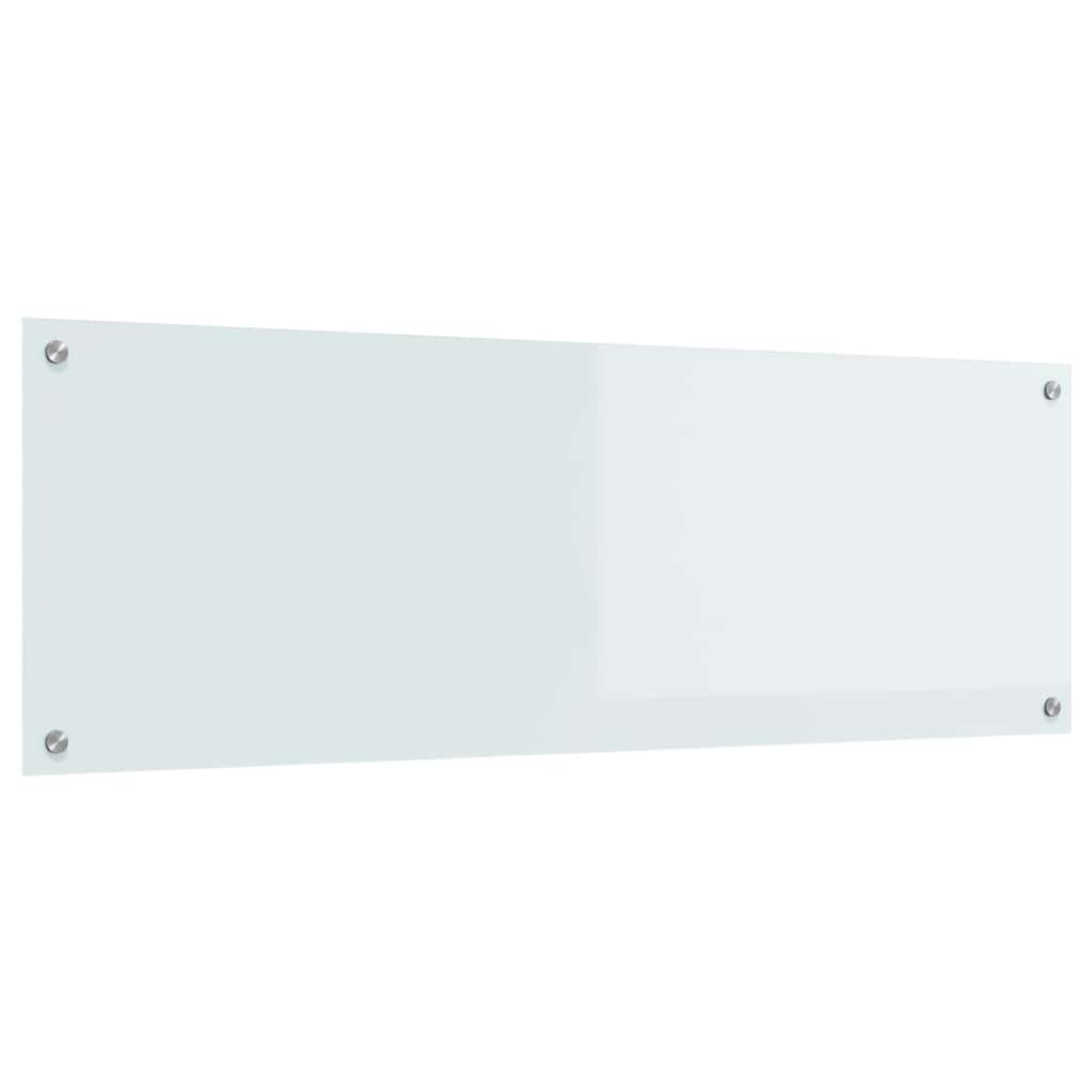 vidaXL Panel kuchenny Biały 120 x 40 cm szkło hartowane