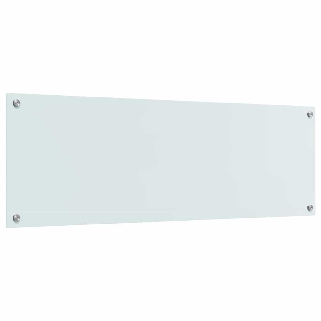 vidaXL Panel kuchenny Biały 120 x 40 cm szkło hartowane