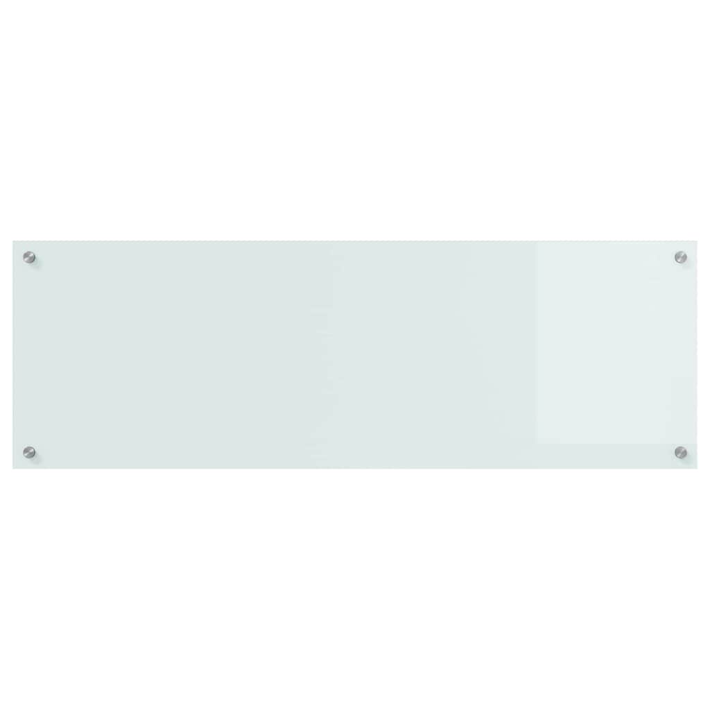 vidaXL Panel kuchenny Biały 120 x 40 cm szkło hartowane