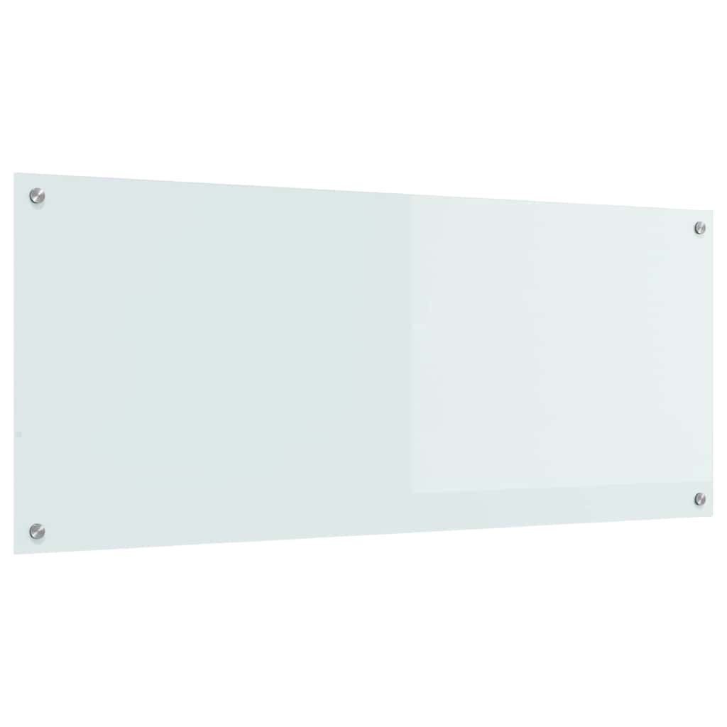 vidaXL Panel kuchenny Biały 120 x 50 cm szkło hartowane
