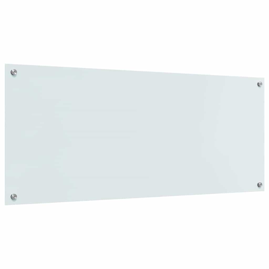 vidaXL Panel kuchenny Biały 120 x 50 cm szkło hartowane