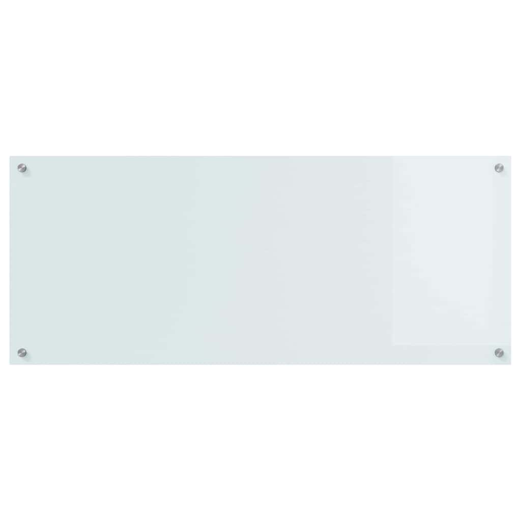 vidaXL Panel kuchenny Biały 120 x 50 cm szkło hartowane