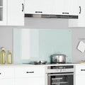 vidaXL Panel kuchenny Biały 120 x 60 cm szkło hartowane