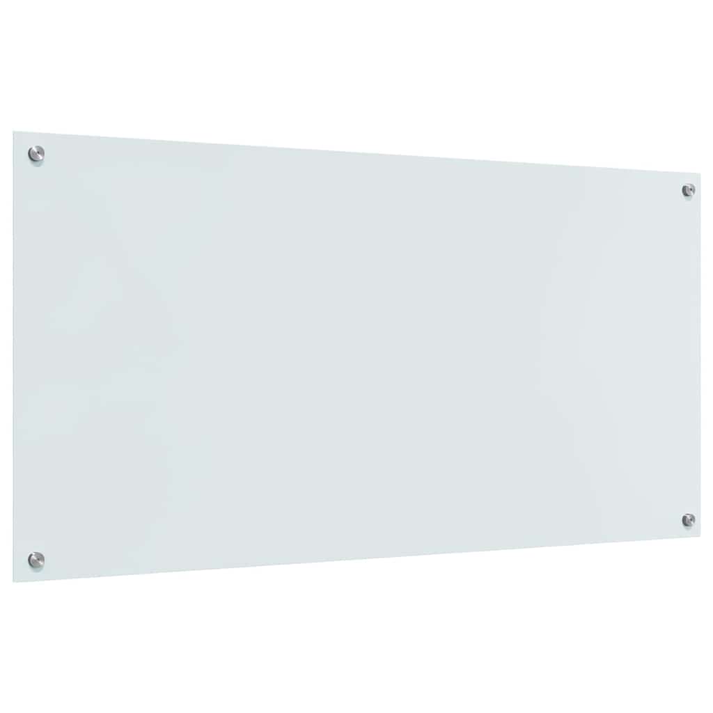 vidaXL Panel kuchenny Biały 120 x 60 cm szkło hartowane