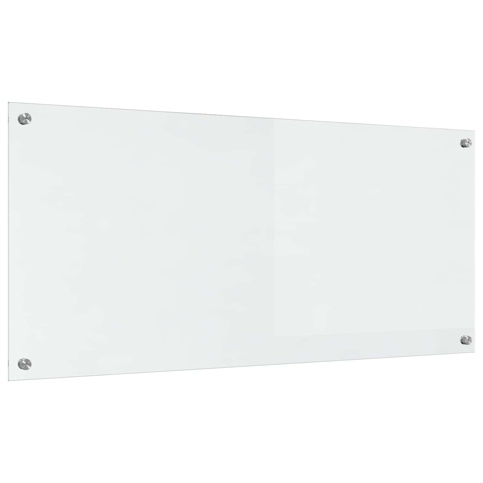 vidaXL Panel kuchenny przezroczysty 110 x 50 cm szkło hartowane