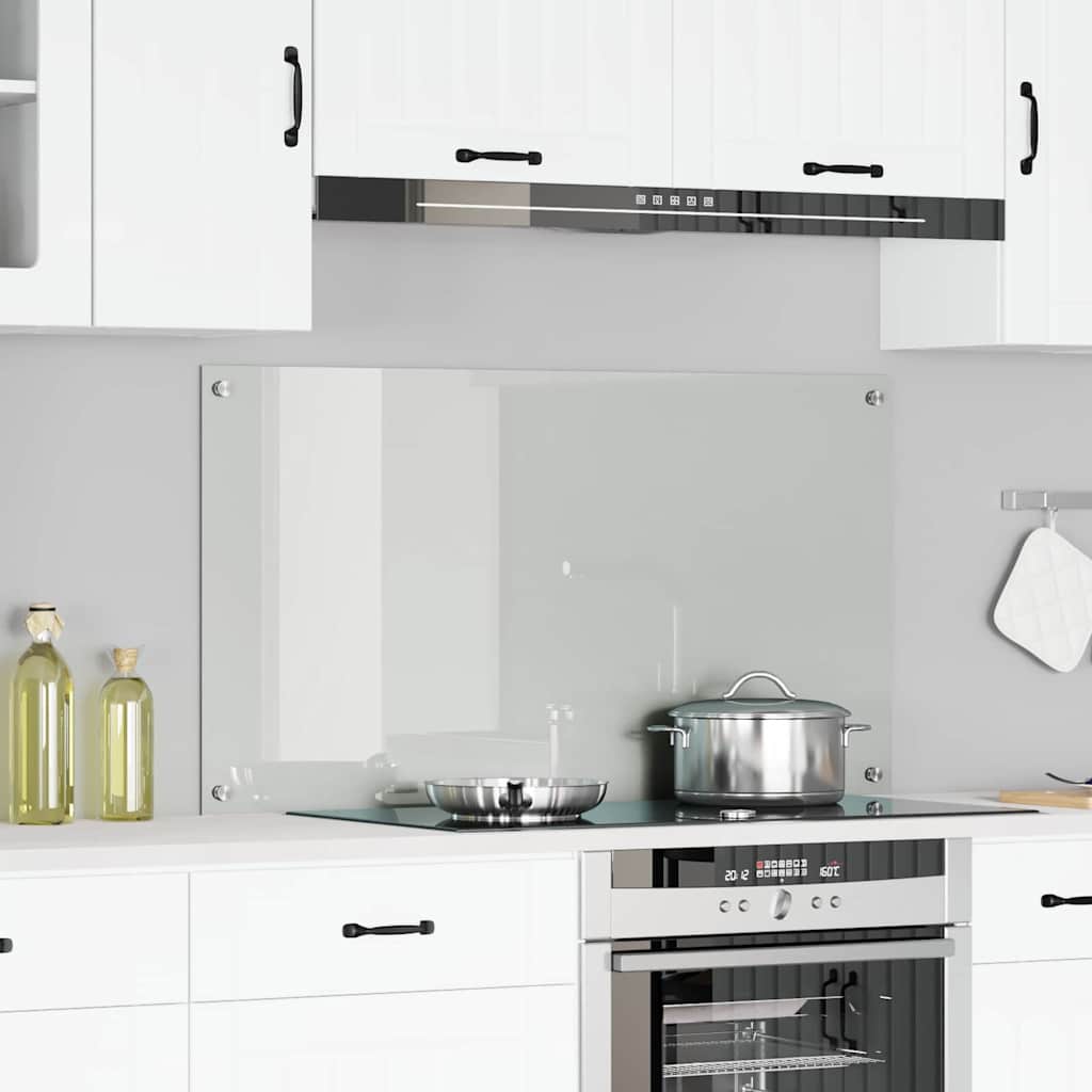 vidaXL Panel kuchenny przezroczysty 120 x 60 cm szkło hartowane