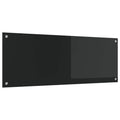 vidaXL Panel kuchenny Czarny 110 x 40 cm szkło hartowane