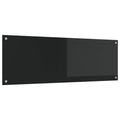 vidaXL Panel kuchenny Czarny 120 x 40 cm szkło hartowane