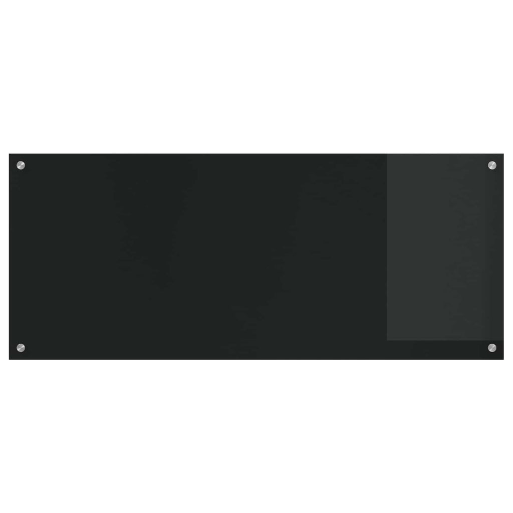 vidaXL Panel kuchenny Czarny 120 x 50 cm szkło hartowane