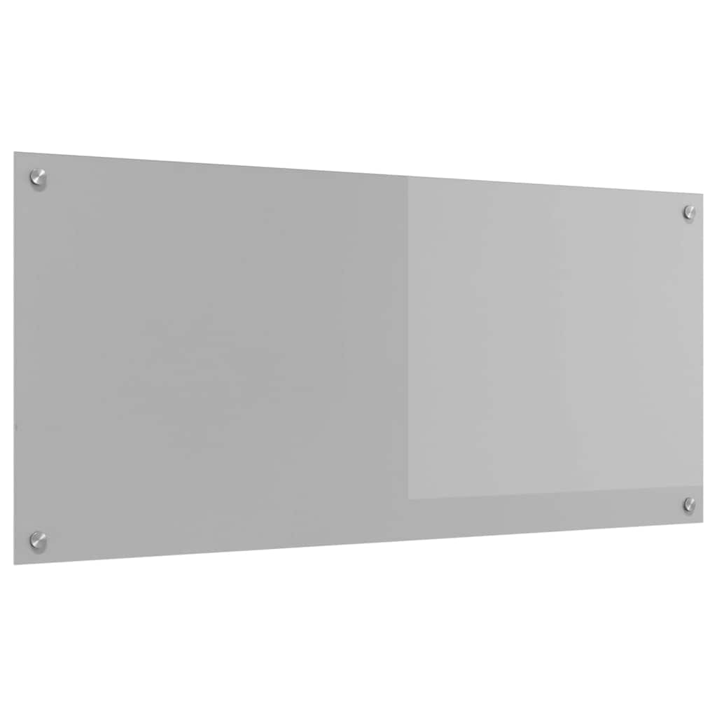 vidaXL Panel kuchenny Jasnoszary 110 x 50 cm szkło hartowane
